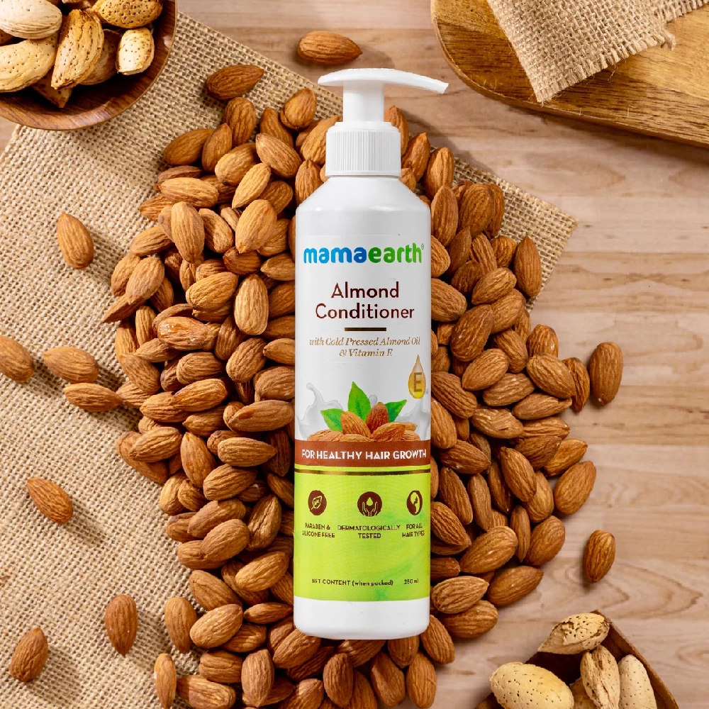 Almond Conditioner with Almond Oil & Vitamin E for Healthy Hair Growth, 250 ml-2.webp